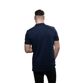 Тъмносиня мъжка поло тениска от бамбук