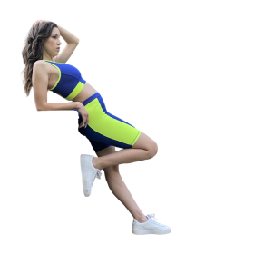 Дамски къс клин в цвят роял